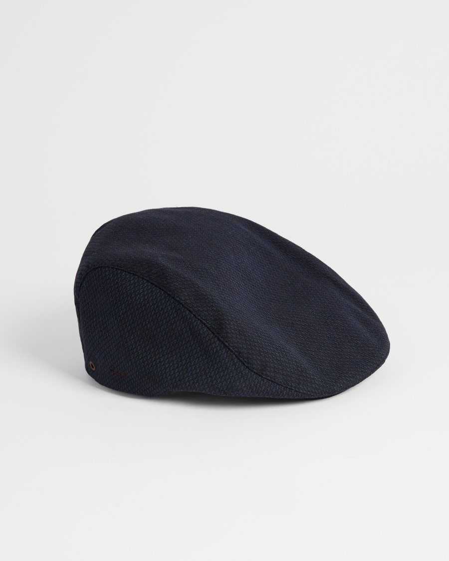 Ted Baker Adice Textured Ivy Cap Navy | 0851679-KY