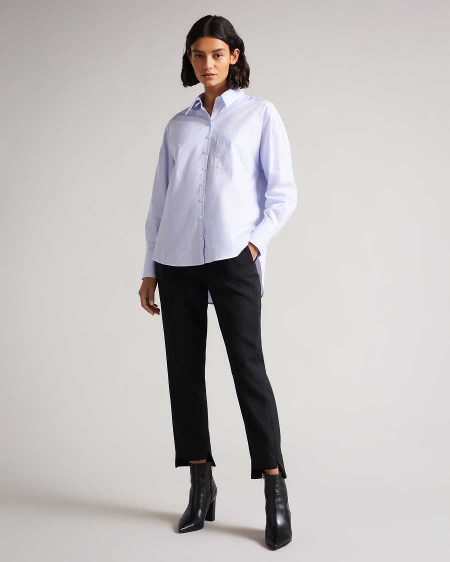 Ted Baker Afllua Striped Shirt White | 5382691-LQ