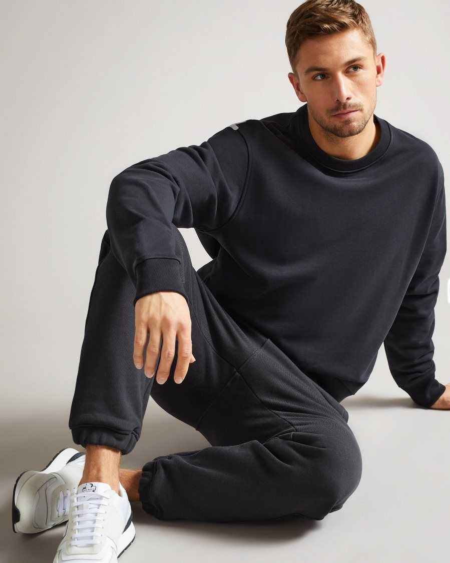 Ted Baker Akabusi Active Jersey Joggers Black | 2369071-GN