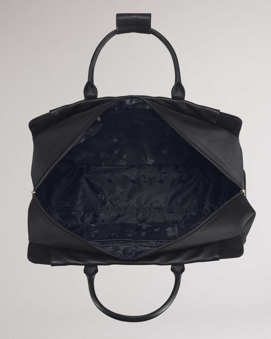 Ted Baker Alaia Softside Cabin Trolley Duffle Bag 34x49x24cm Black | 0796412-UY