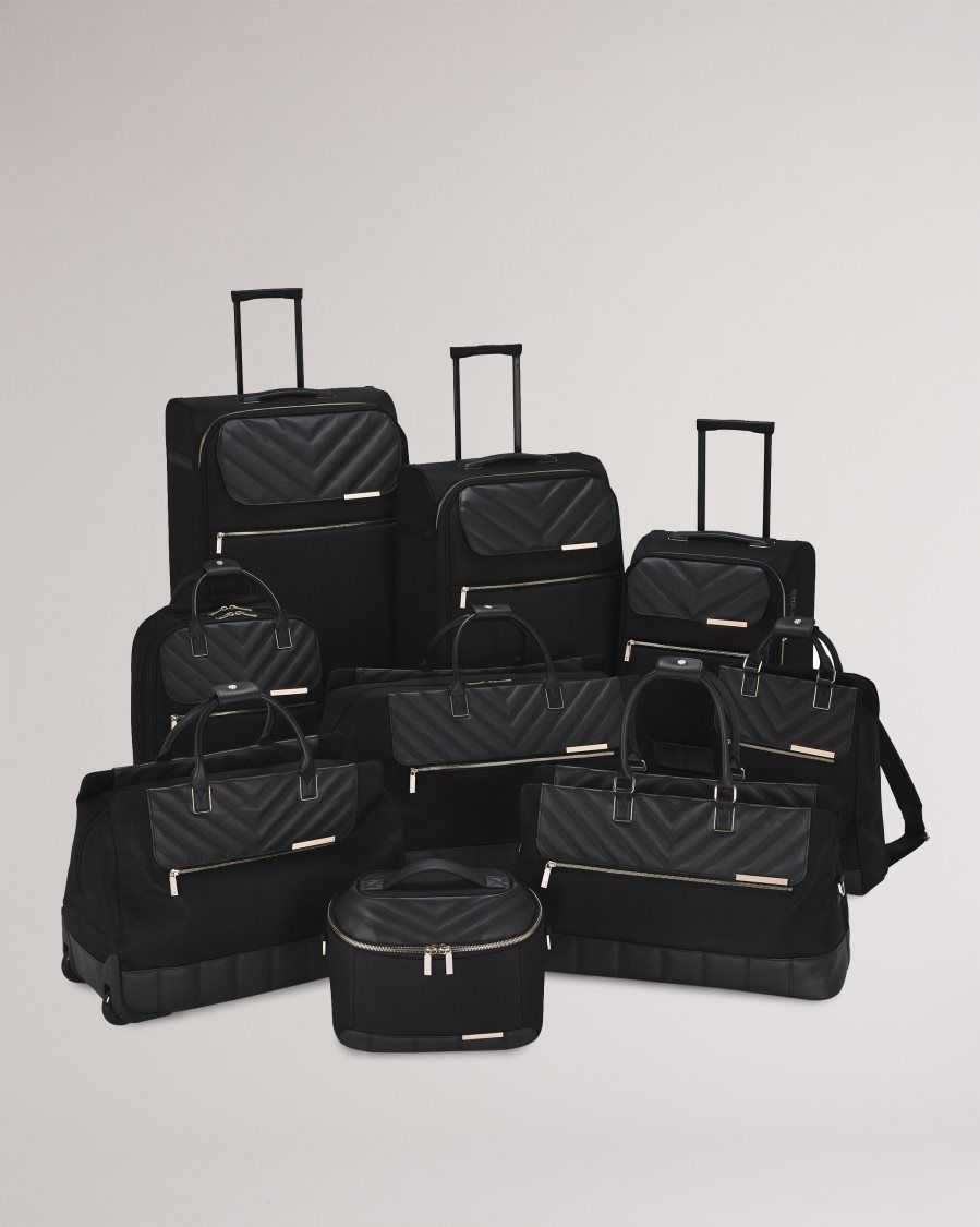 Ted Baker Alaia Softside Cabin Trolley Duffle Bag 34x49x24cm Black | 0796412-UY