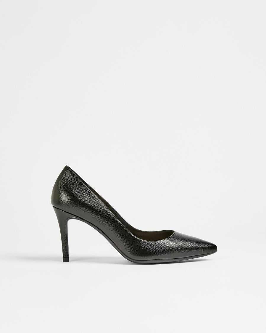 Ted Baker Alysse Leather Court Shoes Black | 7356409-RI