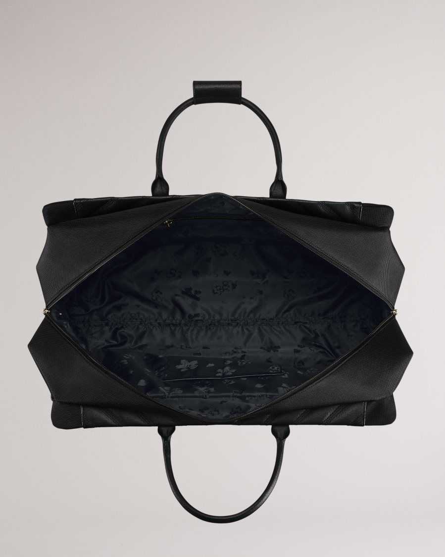 Ted Baker Amaiya Softside Large Trolley Duffle Bag 63x37x34cm Black | 5164082-RF