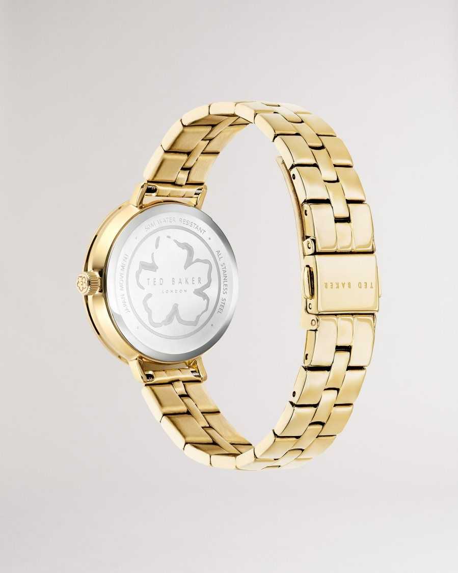 Ted Baker Ammiee Magnolia Dial Bracelet Watch Gold Colour | 3657014-CW