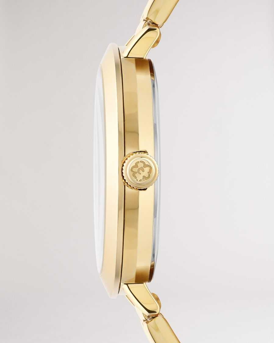 Ted Baker Ammiee Magnolia Dial Bracelet Watch Gold Colour | 3657014-CW