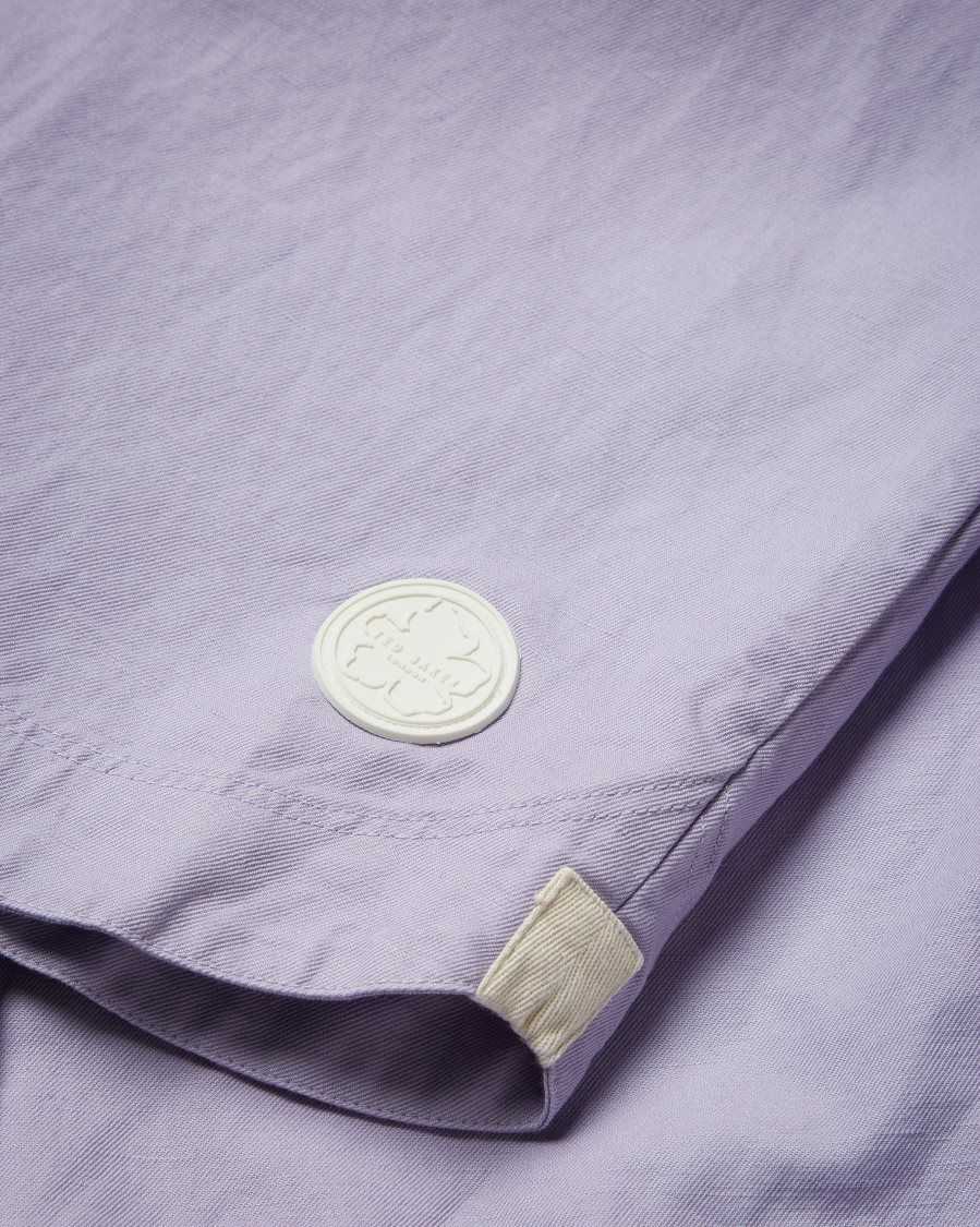 Ted Baker Amoret Long Sleeve Harrington Shacket Light Purple | 6378159-XI