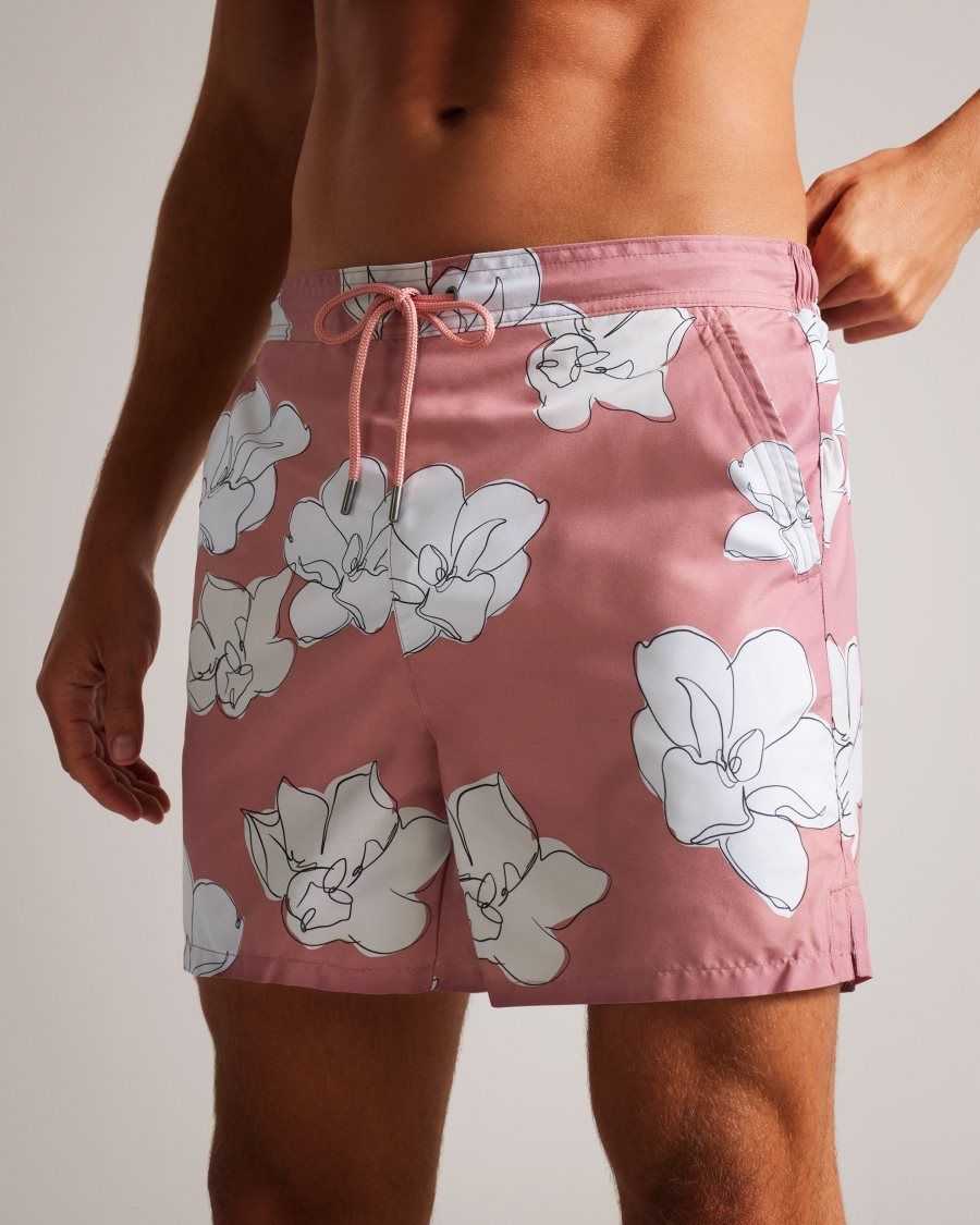 Ted Baker Ampbell Floral Swim Shorts Medium Pink | 9178364-XS