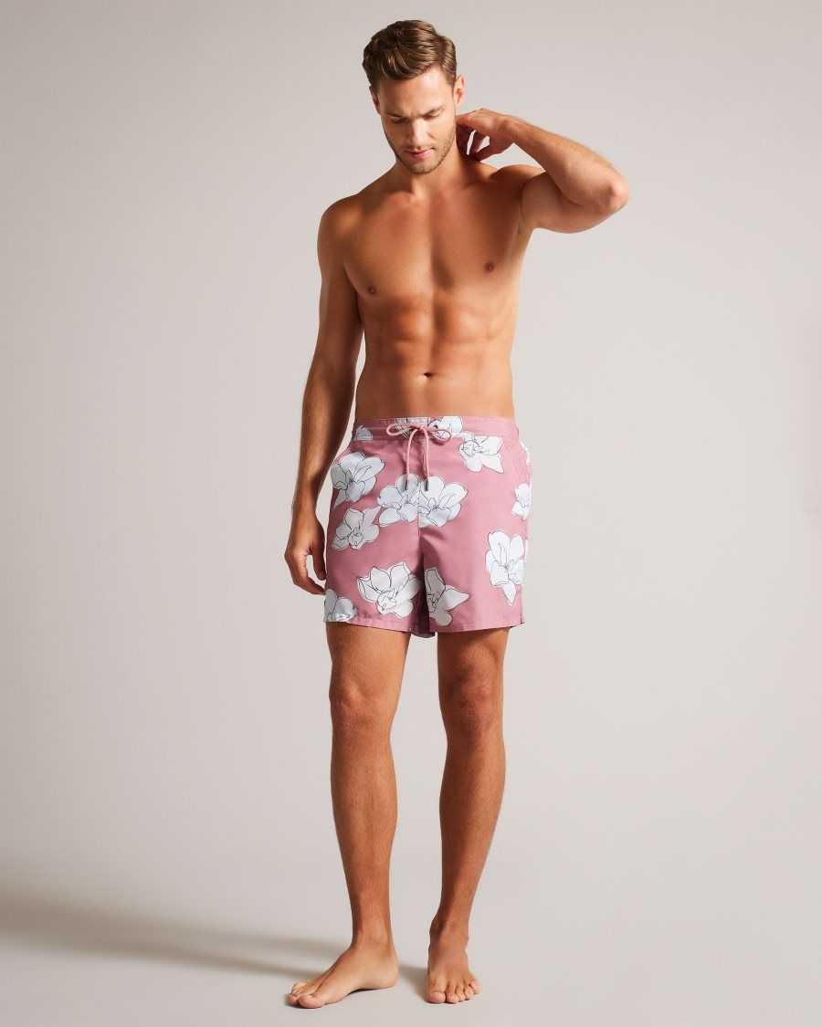 Ted Baker Ampbell Floral Swim Shorts Medium Pink | 9178364-XS