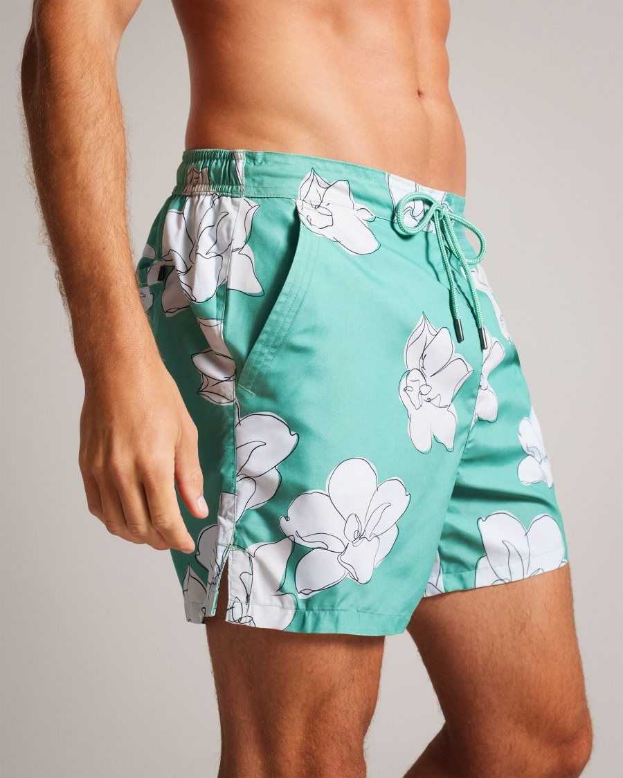 Ted Baker Ampbell Floral Swim Shorts Mint | 1078492-TK