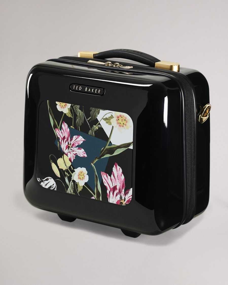 Ted Baker Anvil Spliced Floral Vanity Case Black | 4209816-GP