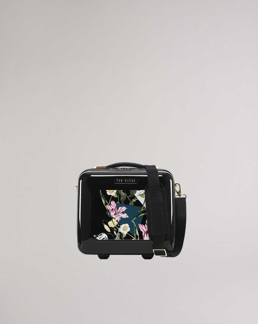 Ted Baker Anvil Spliced Floral Vanity Case Black | 4209816-GP