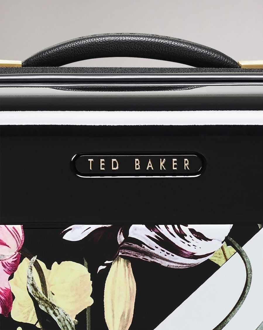 Ted Baker Anvila Spliced Floral Small Trolley Case Black | 3514872-EP