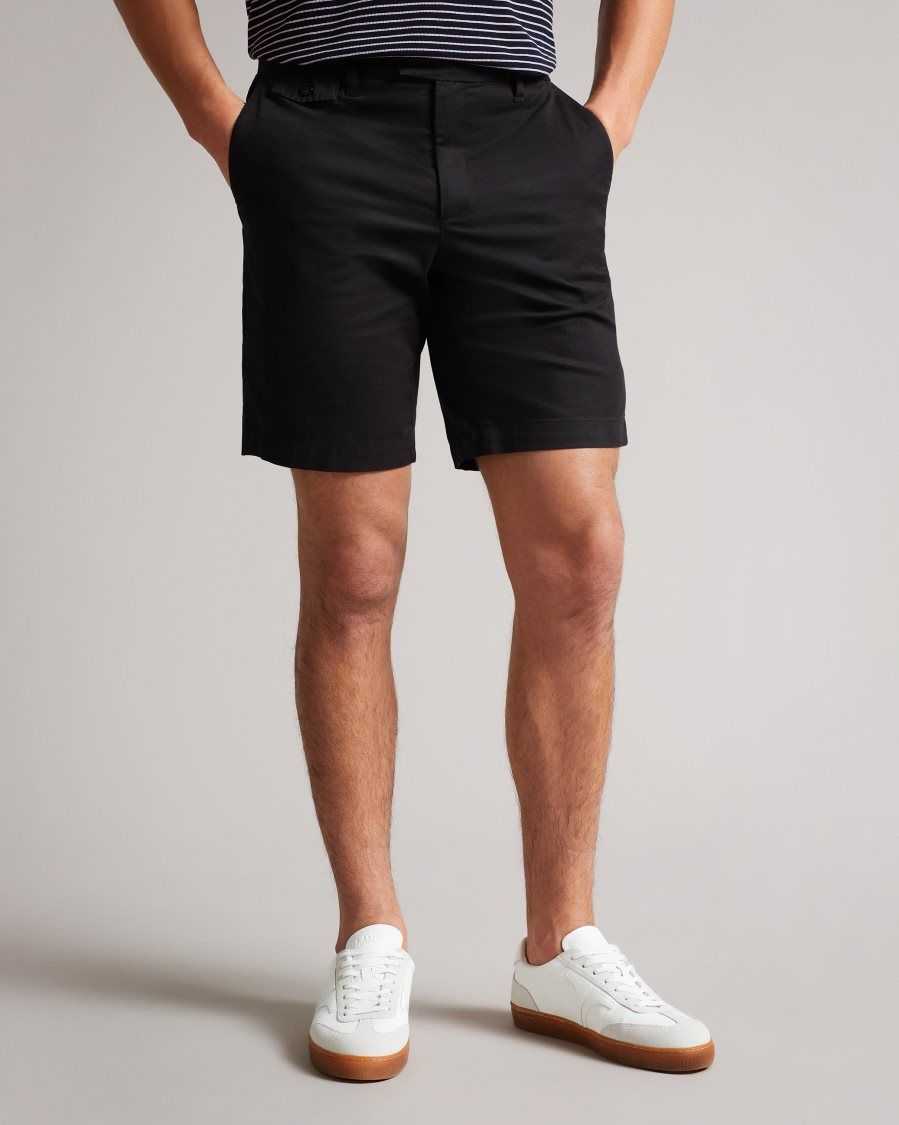 Ted Baker Ashfrd Chino Shorts Black | 2736480-TW