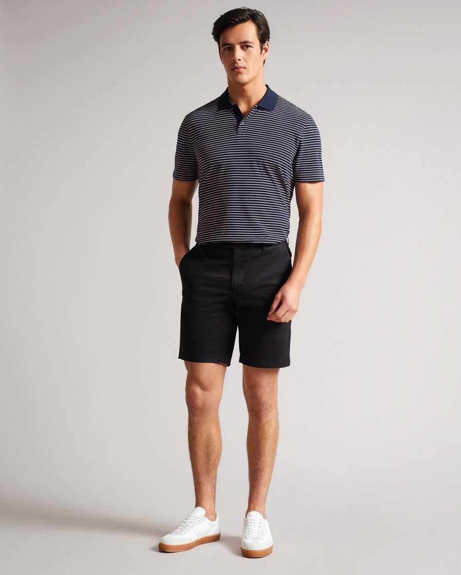 Ted Baker Ashfrd Chino Shorts Black | 2736480-TW