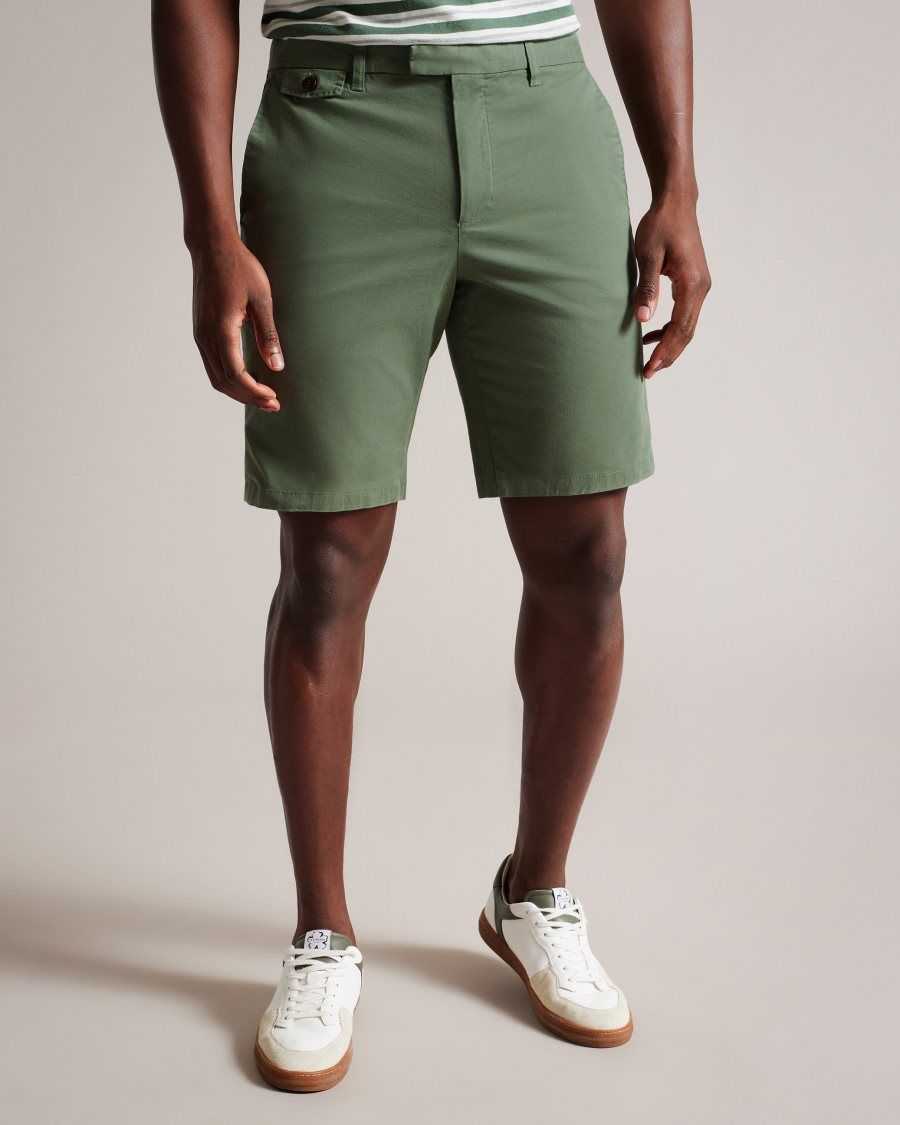 Ted Baker Ashfrd Chino Shorts Olive | 5903167-DK