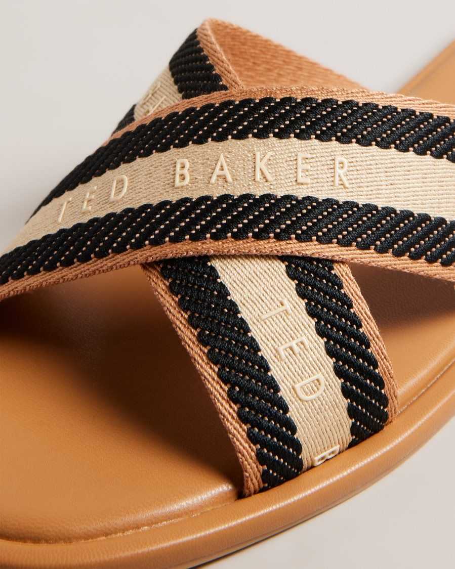 Ted Baker Ashika Webbing Strap Sandals Tan | 0315678-YI