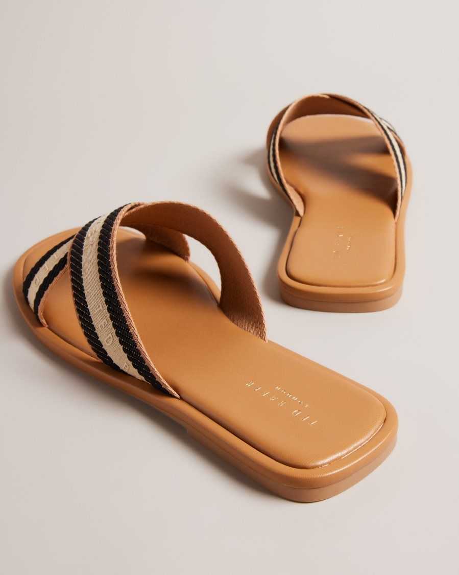 Ted Baker Ashika Webbing Strap Sandals Tan | 0315678-YI