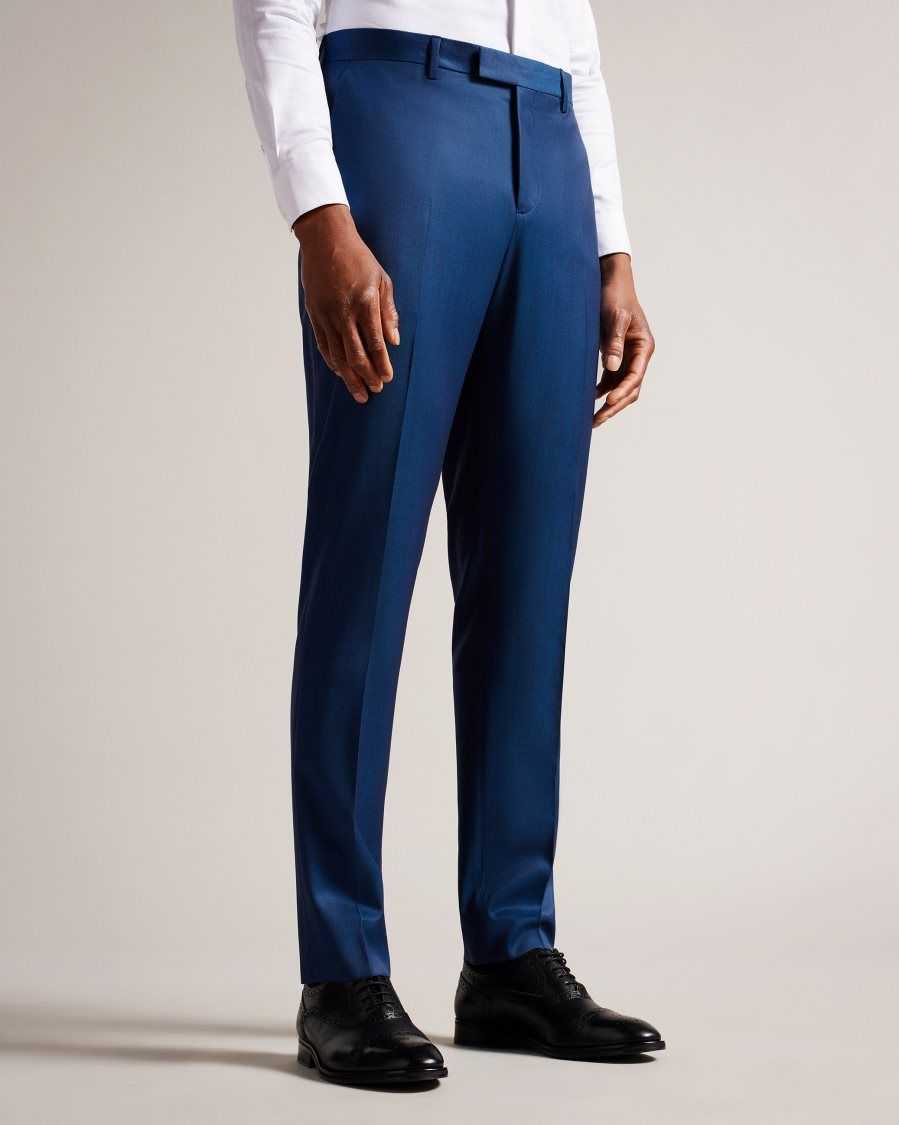 Ted Baker Atlowt Camburn Fit Trousers Bright Blue | 4261973-QV