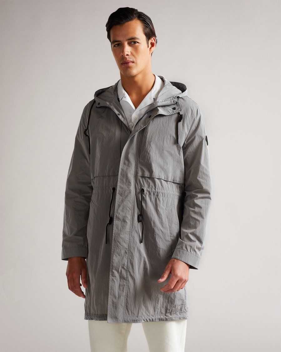 Ted Baker Atrim Lightweight Parka Grey | 0473586-OJ