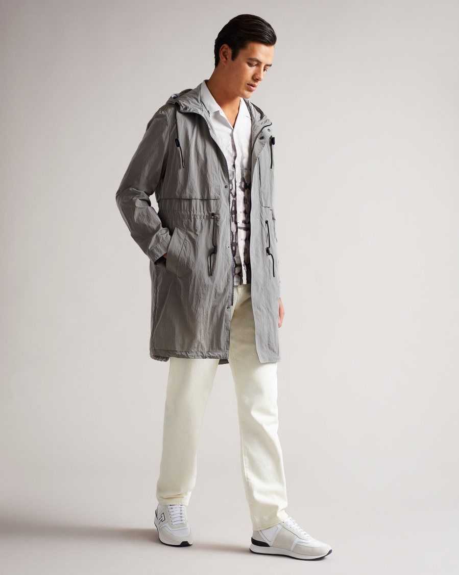 Ted Baker Atrim Lightweight Parka Grey | 0473586-OJ