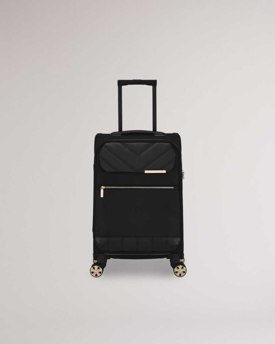 Ted Baker Averri Softside Cabin Trolley Case 55x35x25cm Black | 6732459-PJ