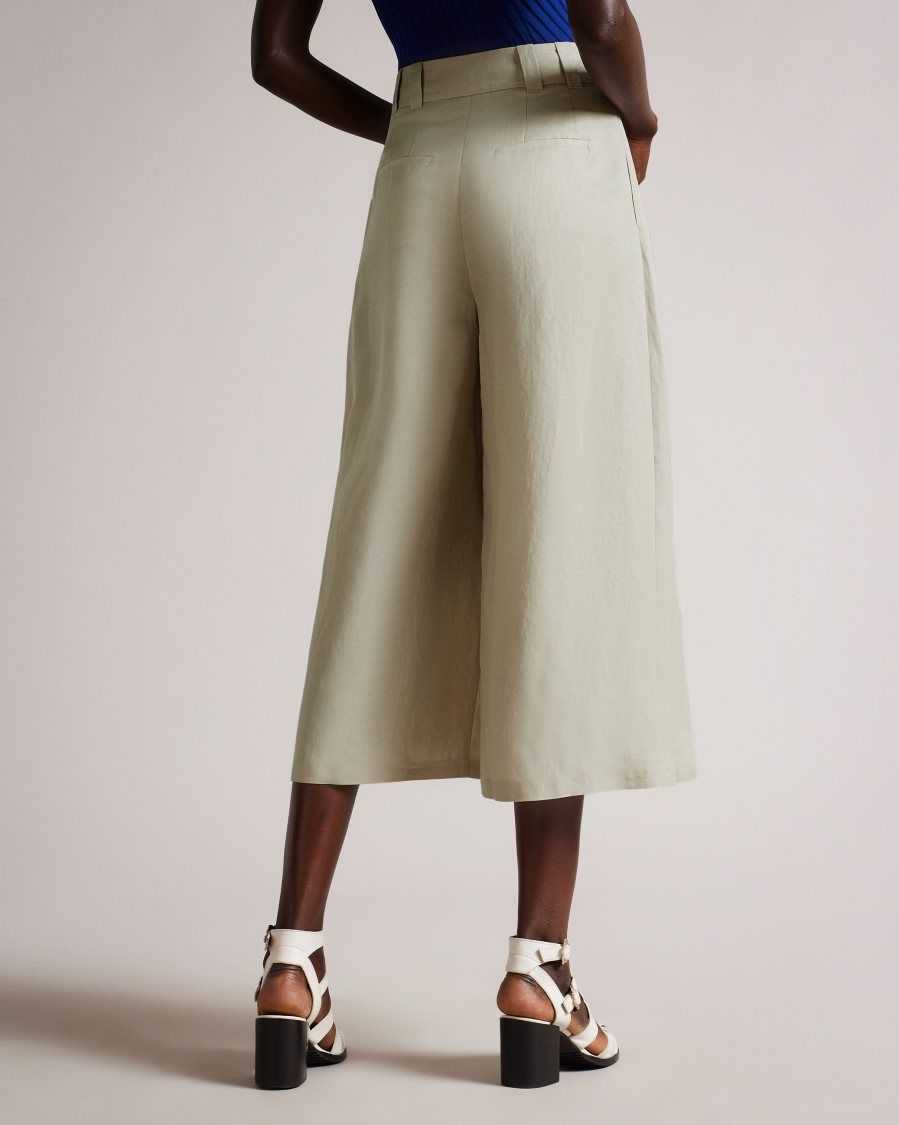 Ted Baker Avinia Extra Wide Palazzo Tailored Culotte Natural | 7506481-CD