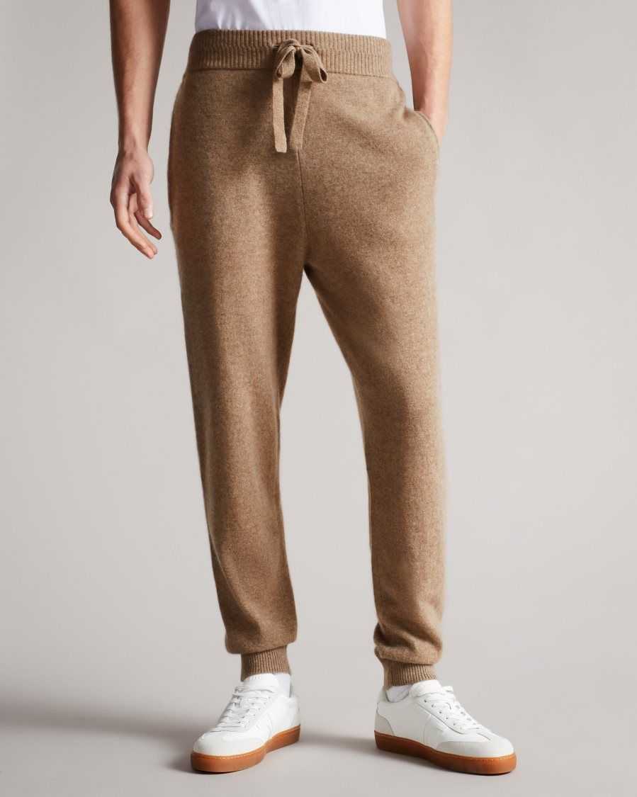 Ted Baker Axfrd Cashmere Knitted Jogger Brown | 7013629-BR