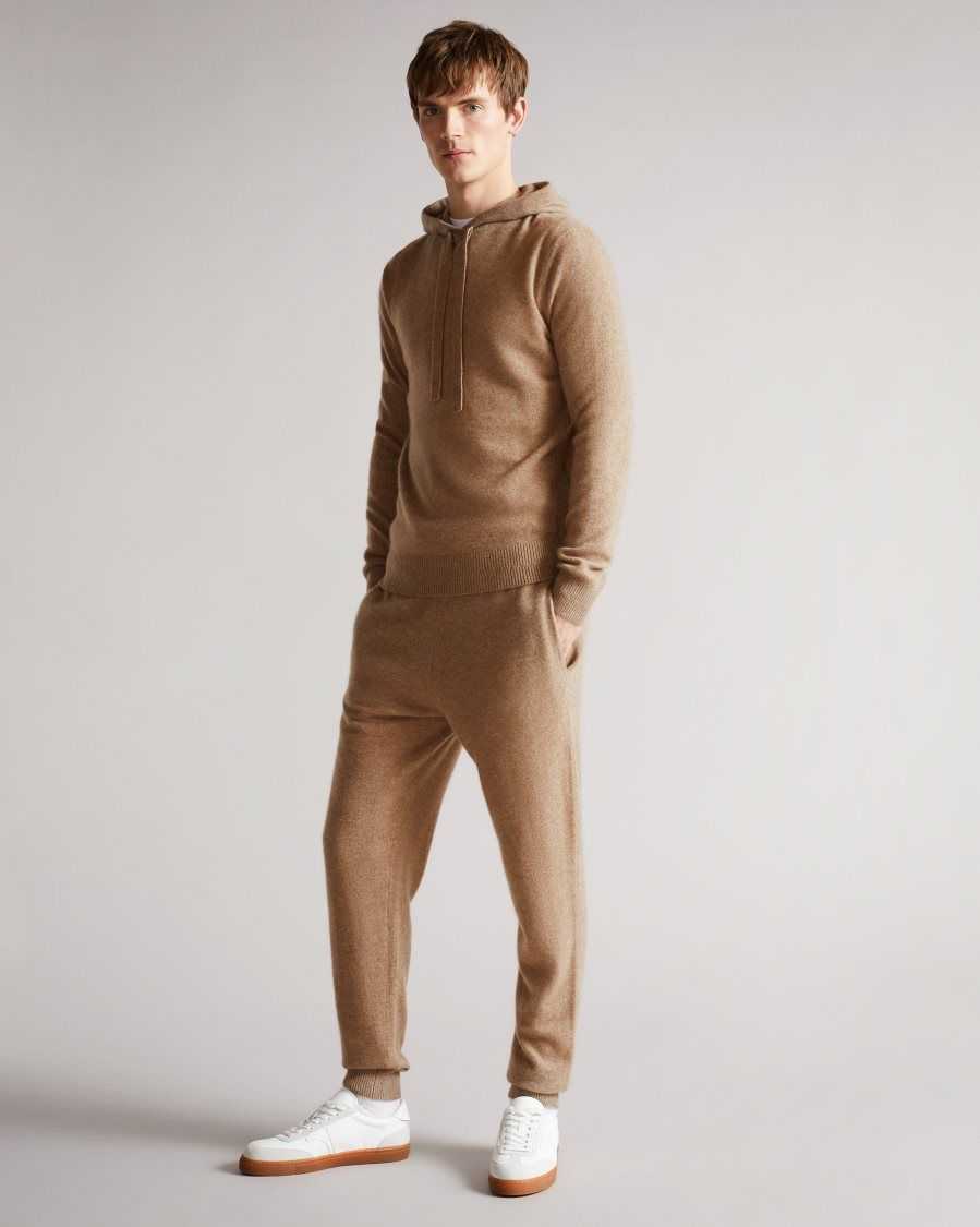 Ted Baker Axfrd Cashmere Knitted Jogger Brown | 7013629-BR