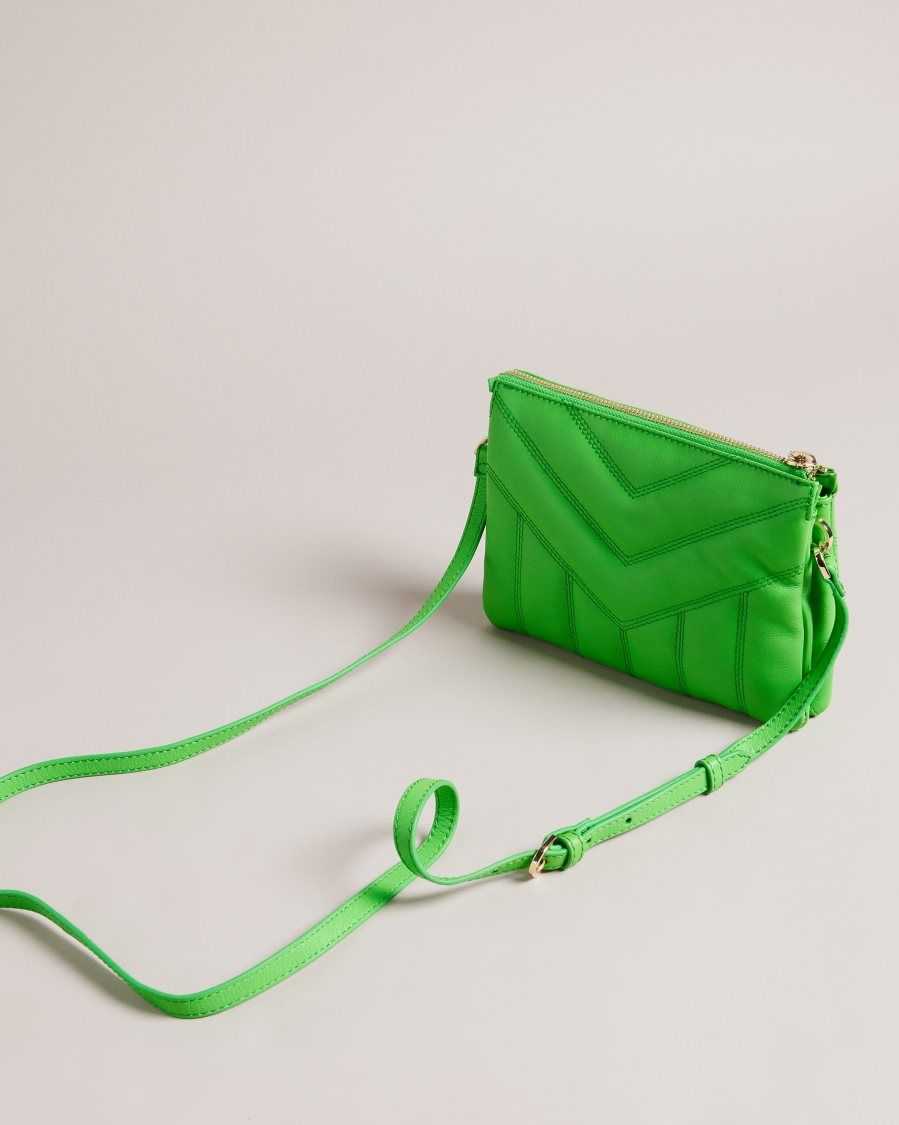 Ted Baker Ayasini Quilted Puffer Crossbody Bag Green | 7690823-UK