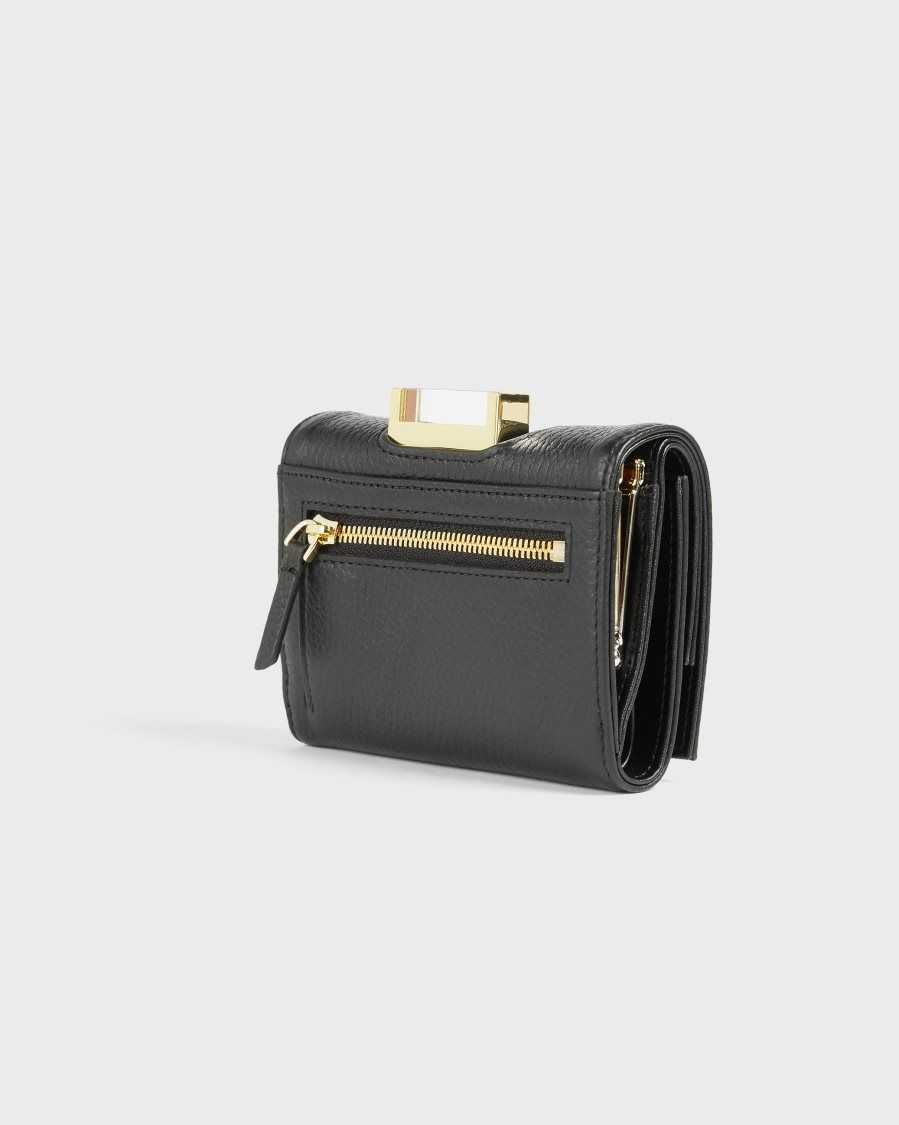 Ted Baker Baran Small Bobble Purse Black | 0471659-TQ