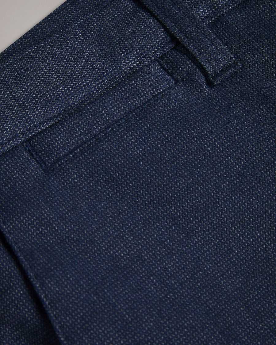 Ted Baker Baren Irvine Fit Textured Trousers Navy | 8510726-XU