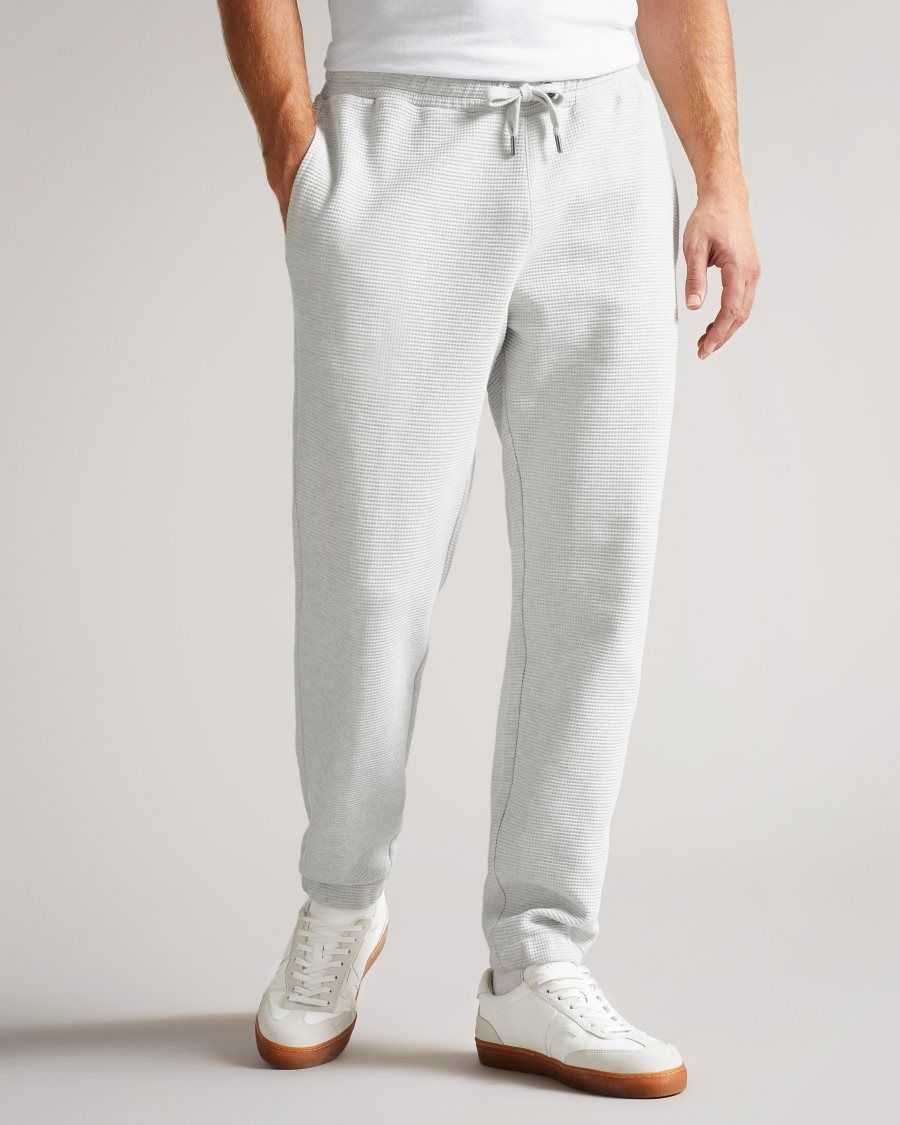 Ted Baker Bathwik Waffle Textured Jogger Grey-Marl | 5169427-JD