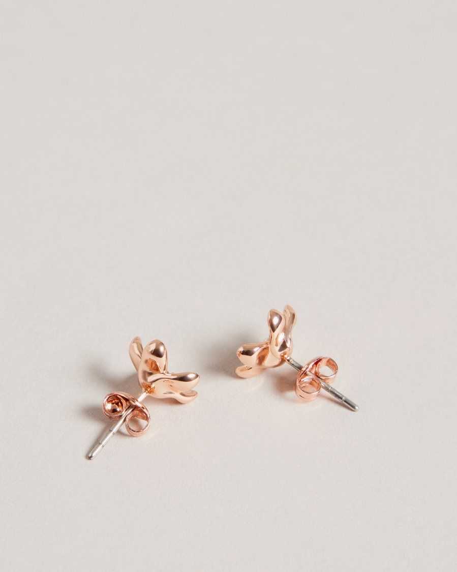 Ted Baker Beaauu Blossom Stud Earrings Rose Gold Colour | 4823651-LY