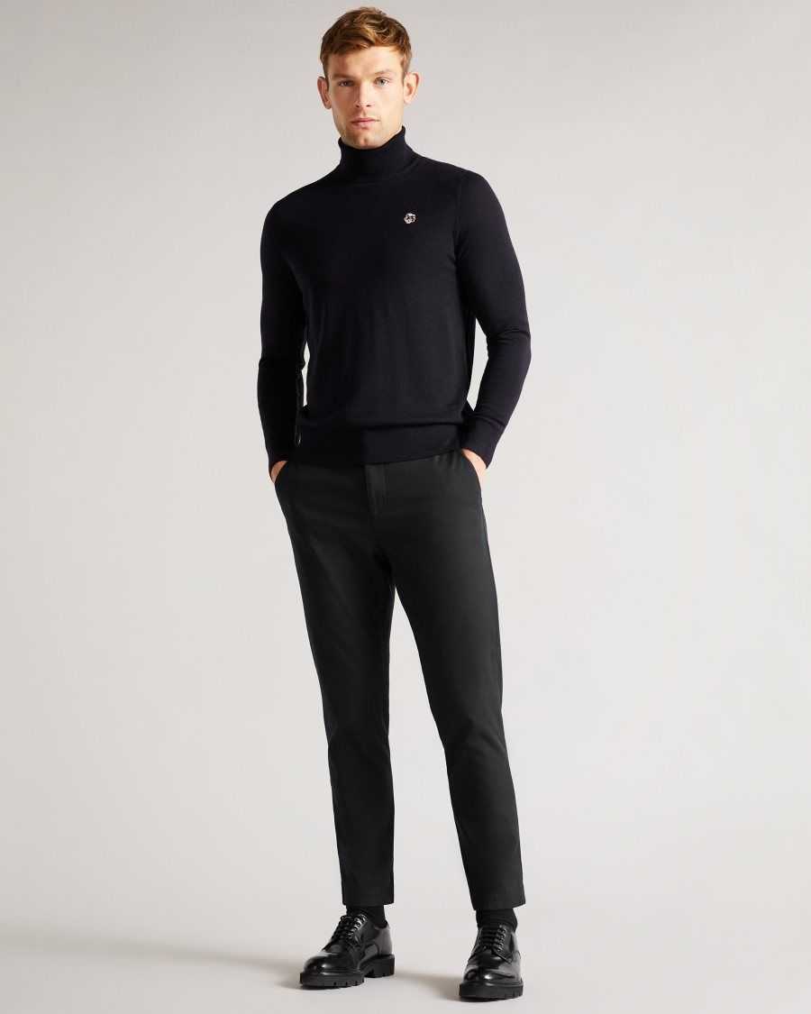 Ted Baker Beckton Merino wool roll neck Navy | 0749863-VZ