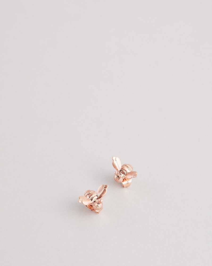 Ted Baker Beelii Bee Earrings Rose Gold Colour | 6435971-EC