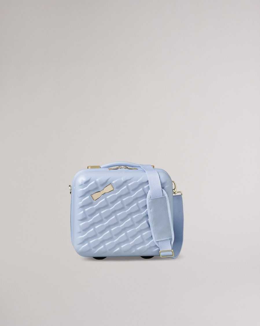 Ted Baker Beelle Bow Detail Vanity Case 31.5x34x19.5cm Pale Blue | 0945673-HN