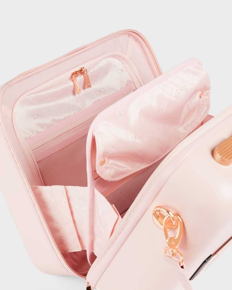 Ted Baker Beelle Bow Detail Vanity Case 31.5x34x19.5cm Pink | 7640158-AQ