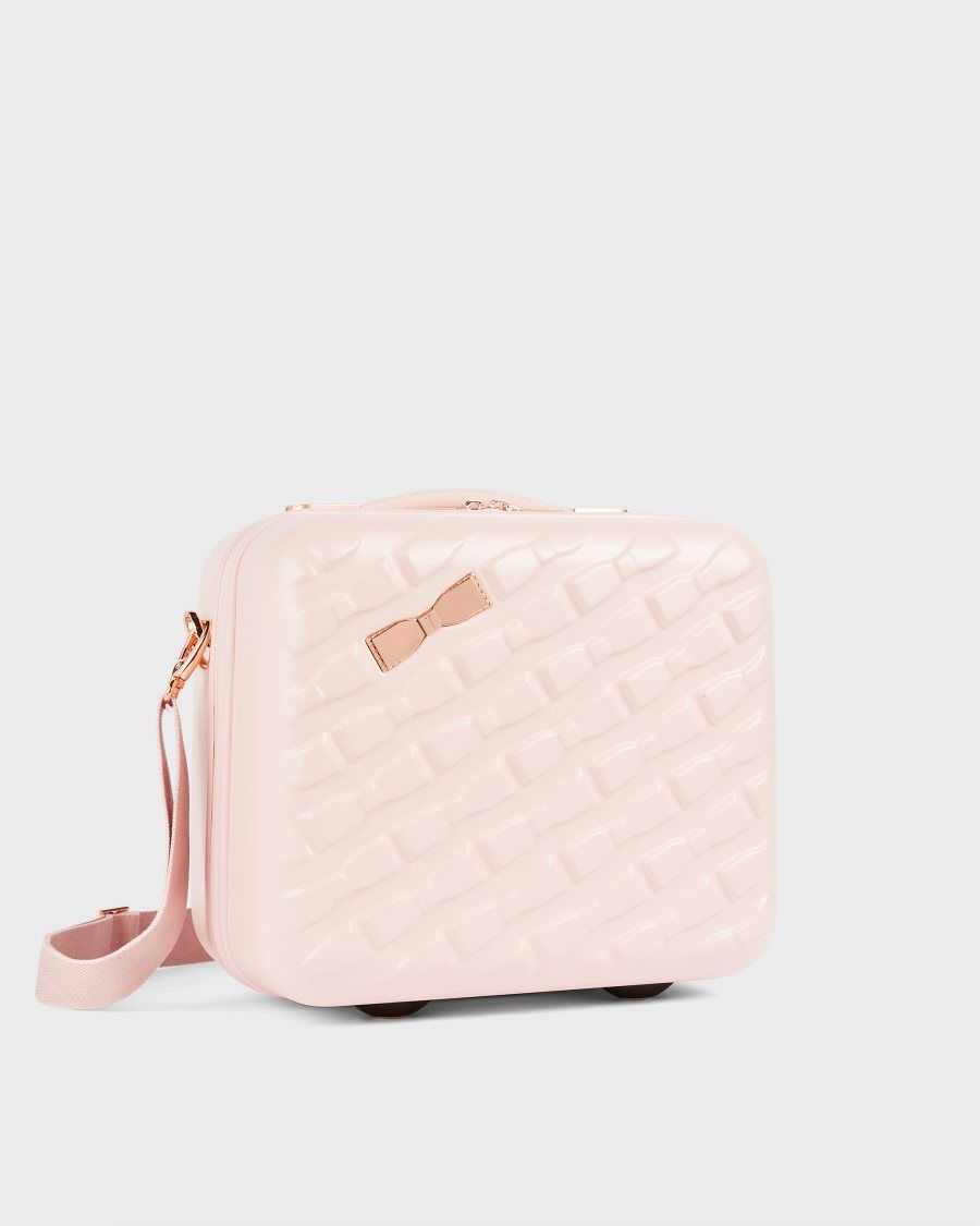 Ted Baker Beelle Bow Detail Vanity Case 31.5x34x19.5cm Pink | 7920583-TU