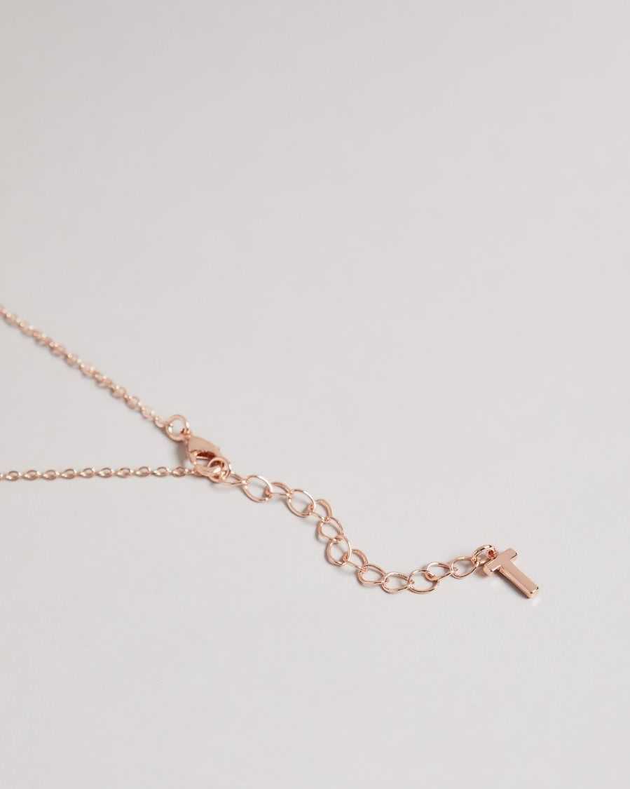 Ted Baker Bellema Bumble Bee Pendant Necklace Rose Gold Colour | 4516830-KR