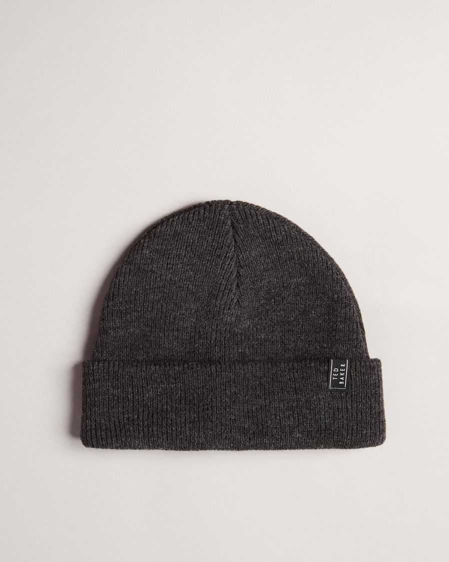 Ted Baker Benit Knitted Beanie Charcoal | 1594072-IF