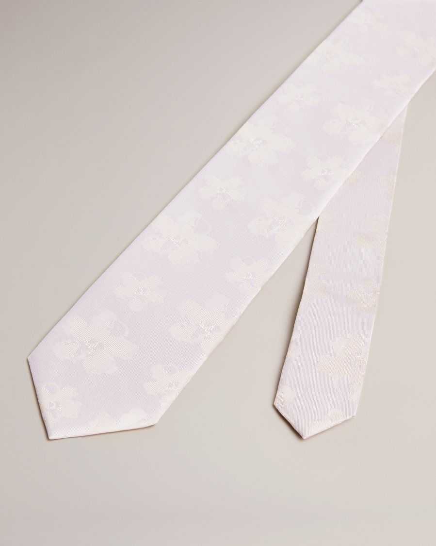 Ted Baker Berel Magnolia Jacquard Tie Cream | 0463579-ME