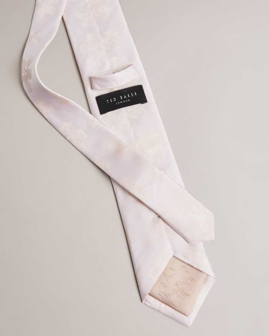 Ted Baker Berel Magnolia Jacquard Tie Cream | 0463579-ME