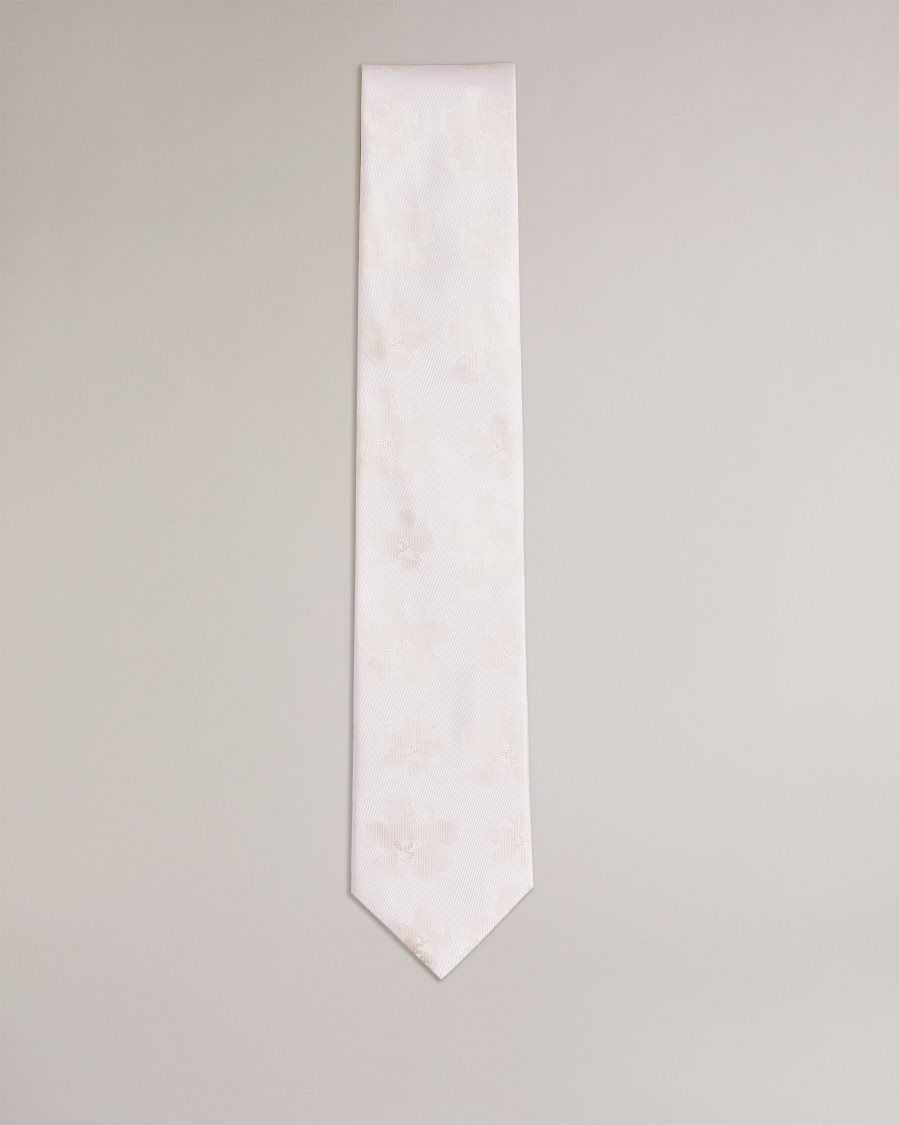 Ted Baker Berel Magnolia Jacquard Tie Cream | 0463579-ME