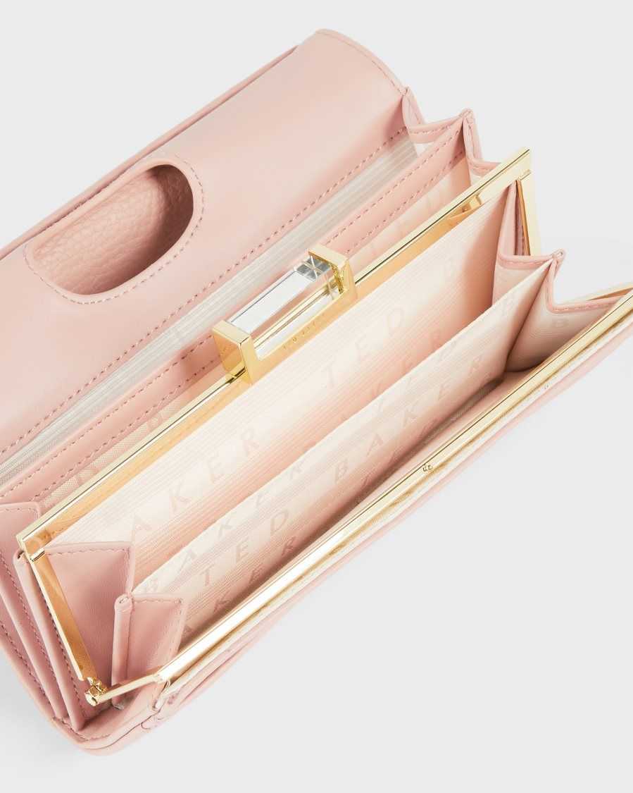 Ted Baker Bita Large Bobble Purse Pale Pink | 2396405-CE