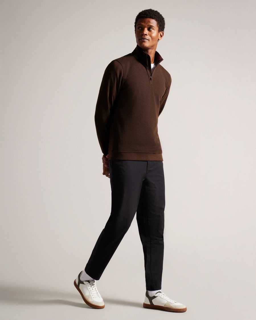 Ted Baker Bits Funnel Neck Pullover Brown | 5174920-WA