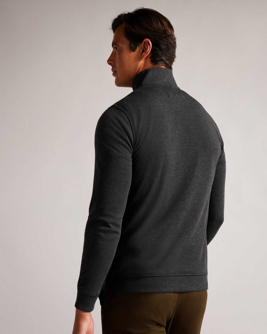 Ted Baker Bits Funnel Neck Pullover Charcoal | 4719362-QE