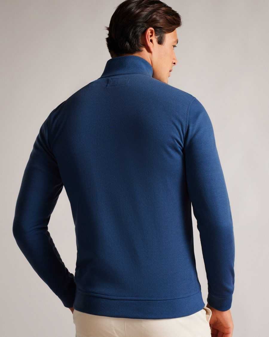 Ted Baker Bits Funnel Neck Pullover Medium Blue | 2134759-LR