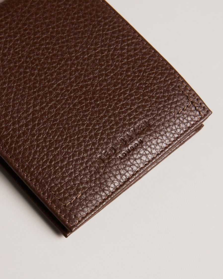 Ted Baker Blocked Colour Panel Bifold Wallet Brown | 2617435-GY