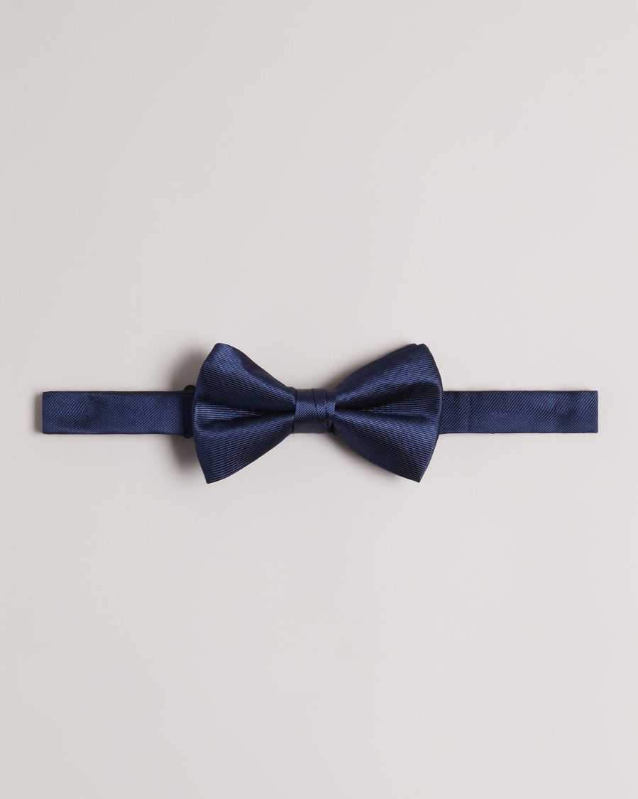 Ted Baker Blubow Plain Satin Bowtie Navy | 1470289-YU