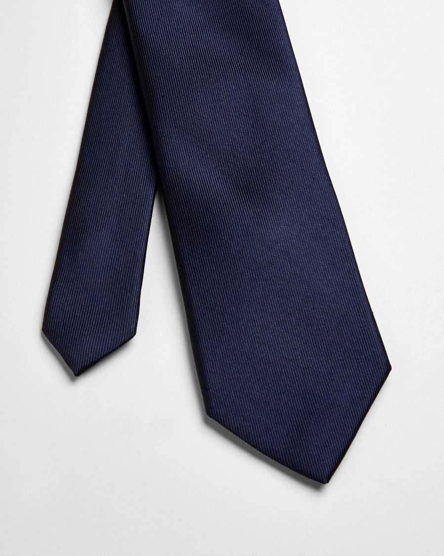 Ted Baker Blula Twill Silk Tie Navy | 8536970-JE